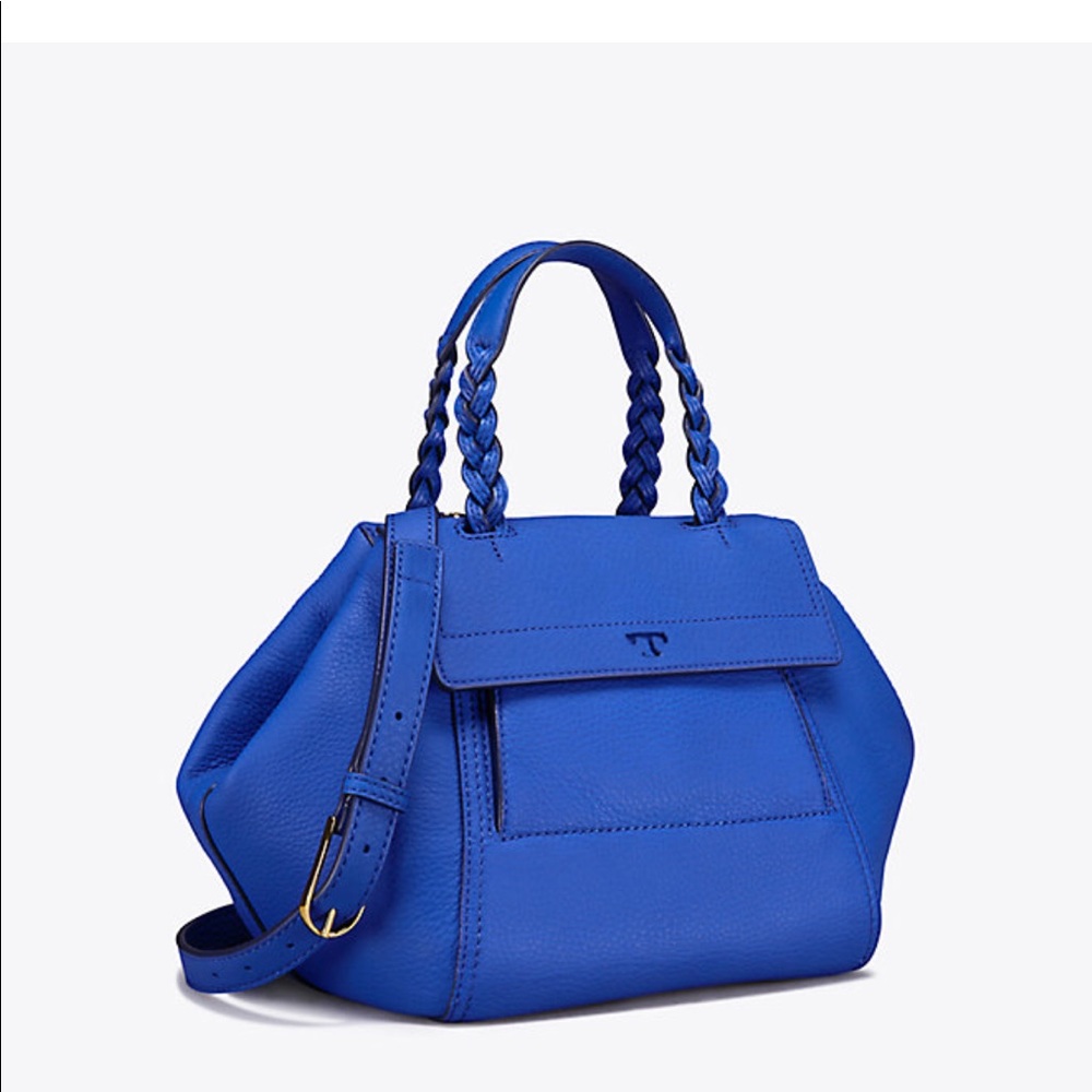 NWT Tory Burch half moon small satchel